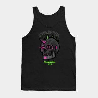 Cybernetic Skeleton Cyberpunk Skull Tank Top